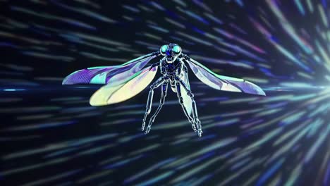 mechanical insect in space