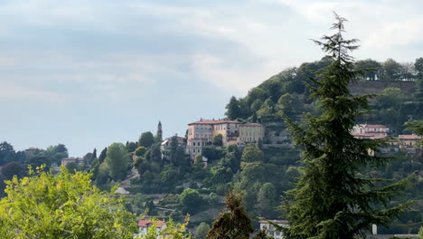 beautiful large european villa in the mountains of lombardy in italy