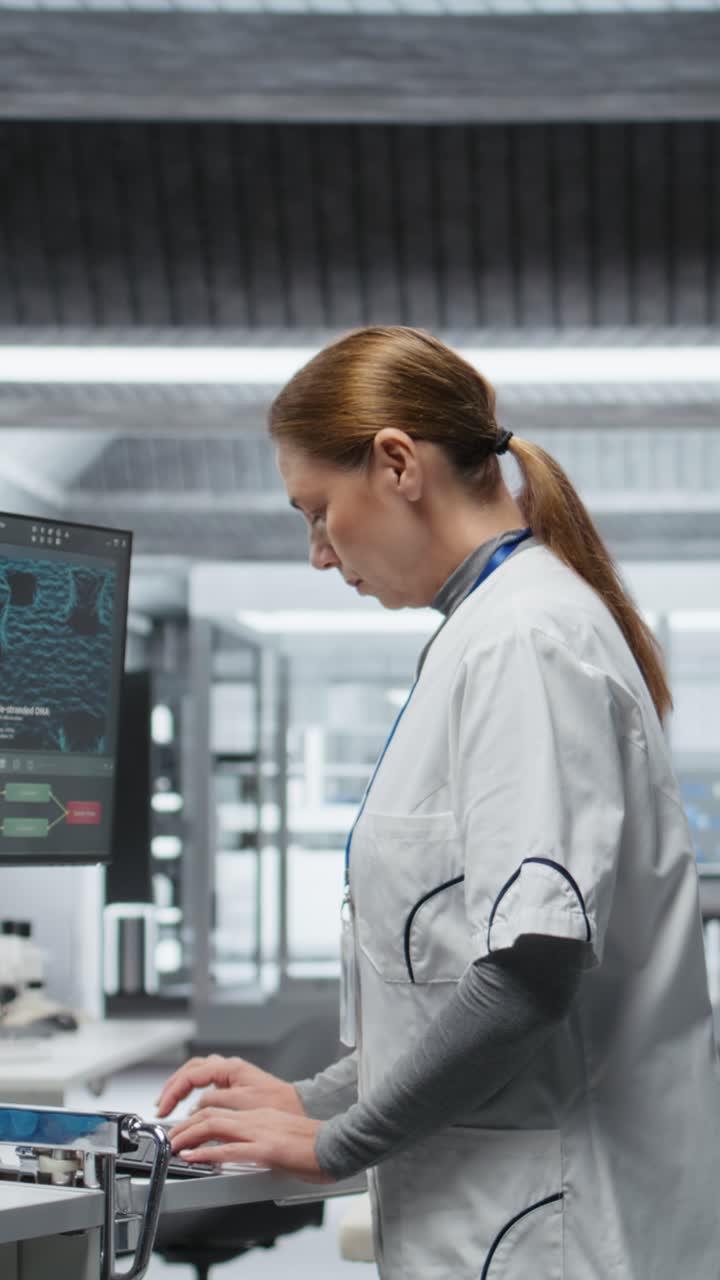 Vertical Video Doctor recording response to a new treatment in a clinical drug trial