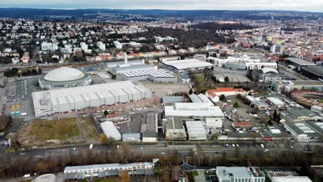 vue aérienne du parc des expositions