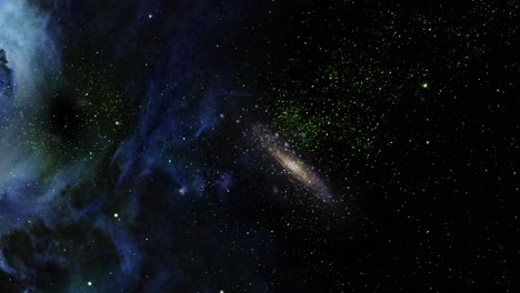 thousands of galaxies in the darkness of space, space background