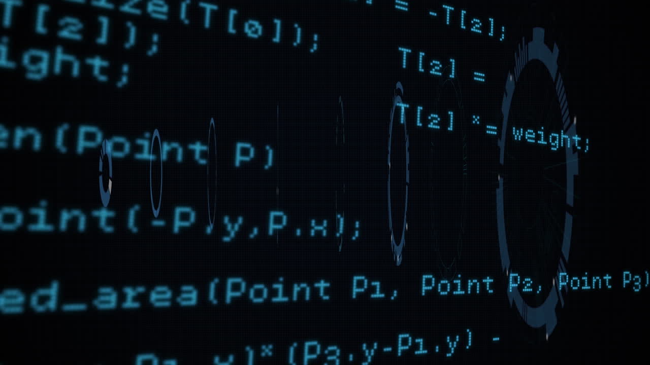 Animation of data processing over scopes scanning