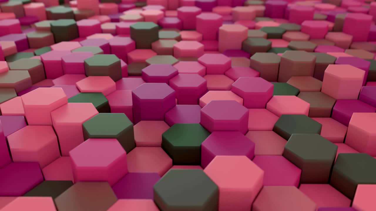 4k abstracto cuadrícula de panal de miel. antecedentes tecnológicos.