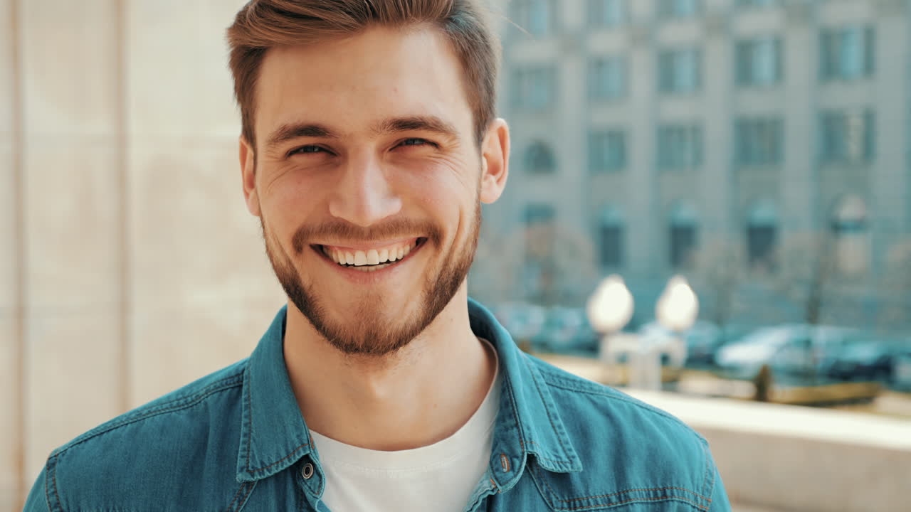 Портрет улыбающегося человека