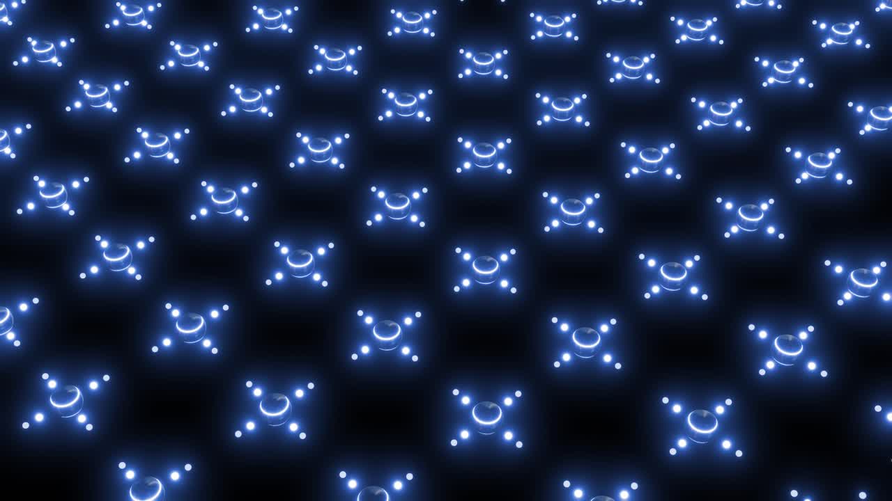 Abstract Glowing Sphere Pattern