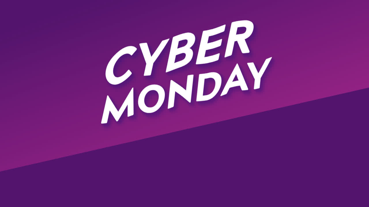 una animación de un fondo de ventas de cyber monday abstracto