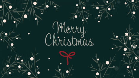 motion graphic of lovely christmas card collection with flat design