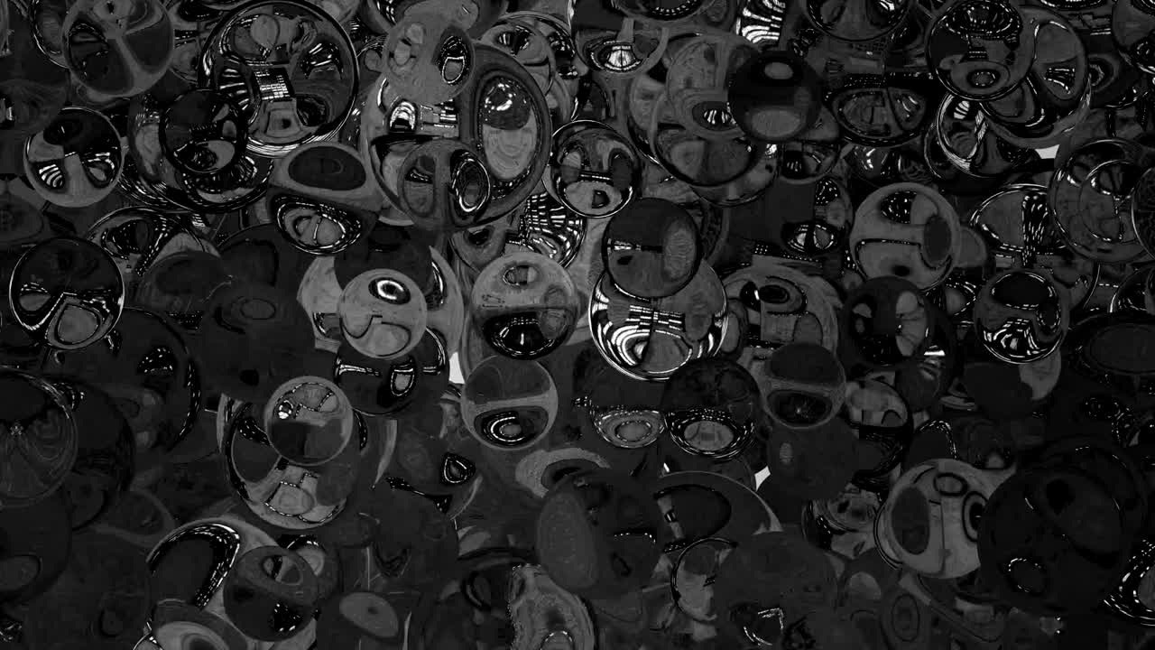 거울 공 효과 배경 검은색과 색