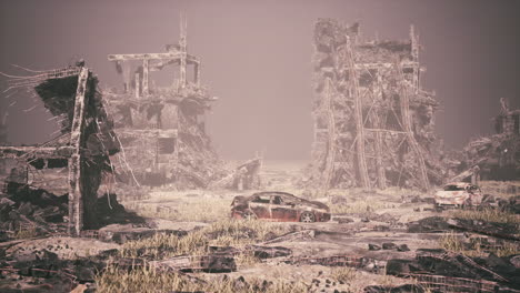 a post-apocalyptic city