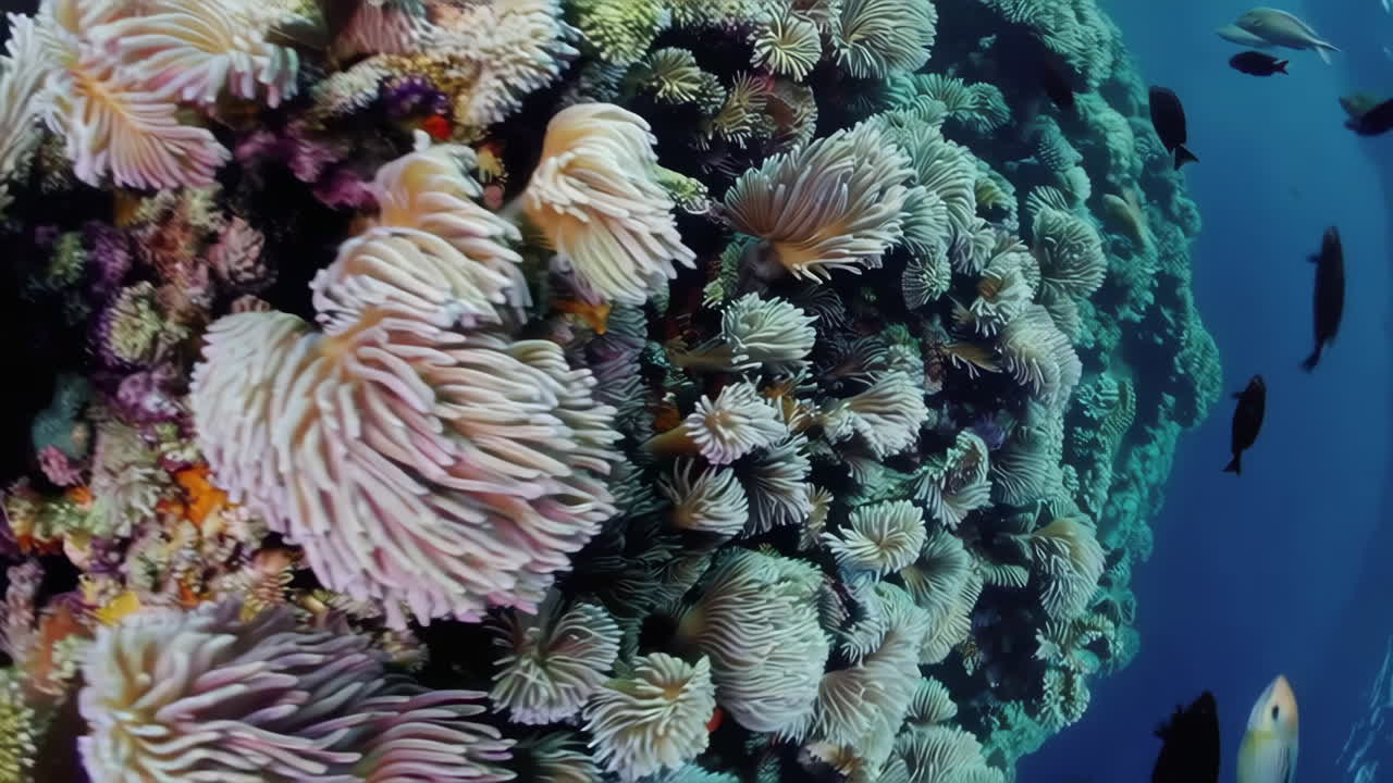 La vivace barriera corallina sottomarina