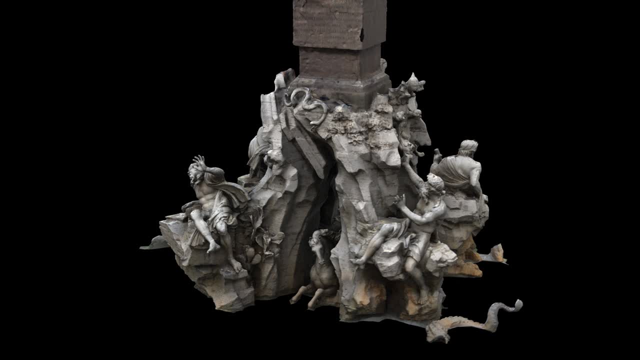 네 강의 분수 - 회전 루프