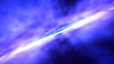 abstract cosmic energy beam in blue and purple nebula