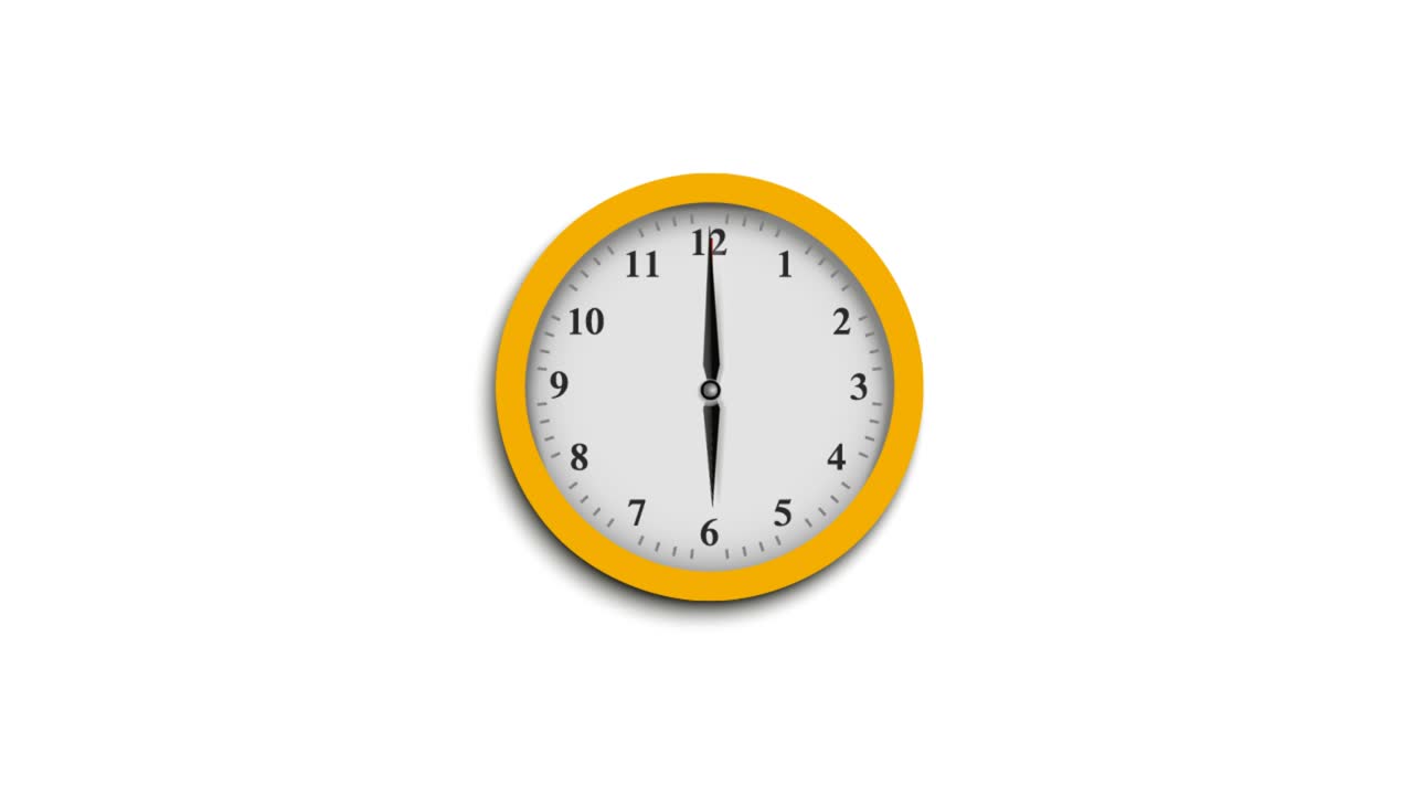 Clock Spinning 24 Hours