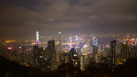timelapse del horizonte de hong kong