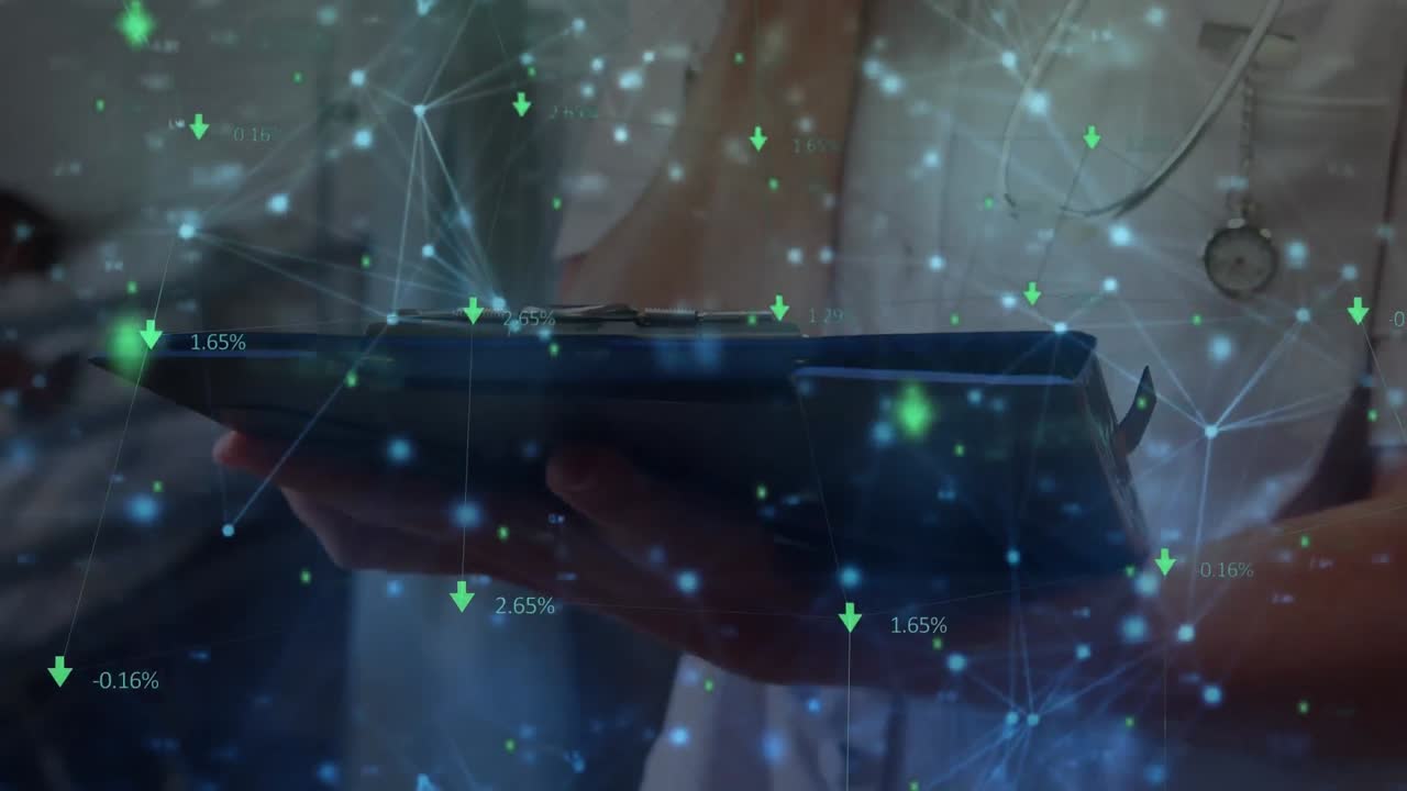 녹색 화살표와 연결의 반 ⁇ 이는 네트워크와 암 ⁇ 의 중간 섹션에 대한 증가 숫자