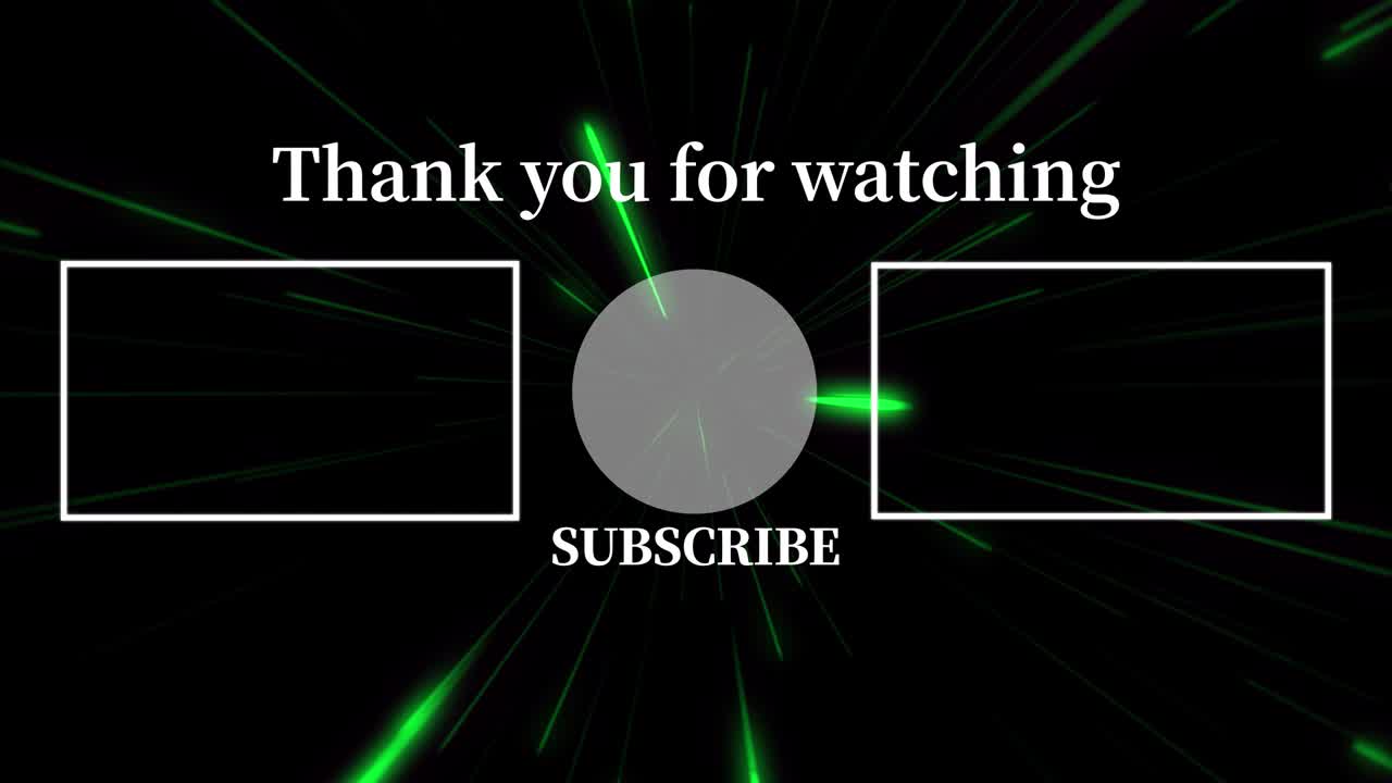 레이 워프 엔드 카드 엔딩 스크린 모션 그래픽