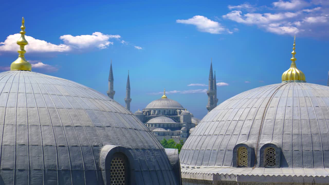 la famosa mezquita azul en estambul, turquía.