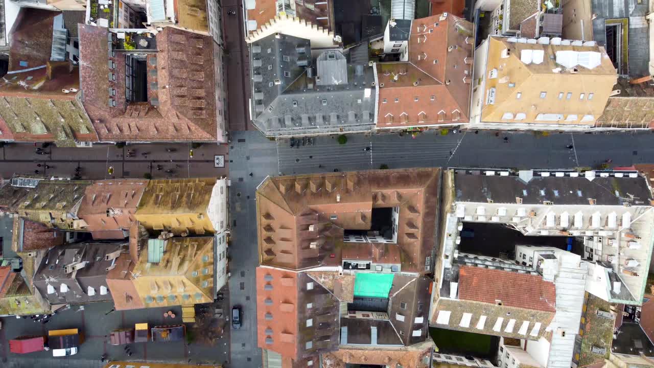 유럽 도시 거리_공중 파노라마 뷰, 프랑스