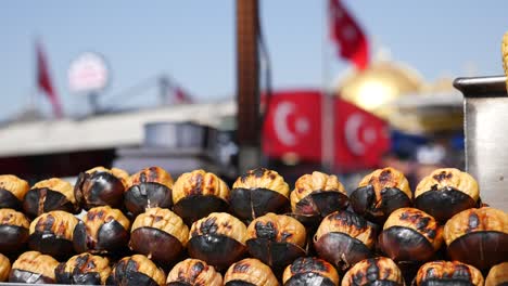 roasted chestnuts: a delicious turkish street food