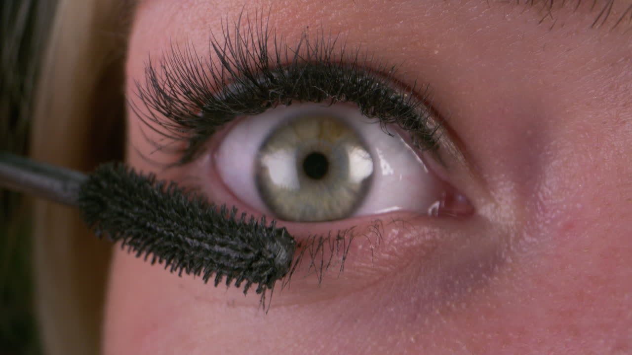 Applying Mascara to Eyes