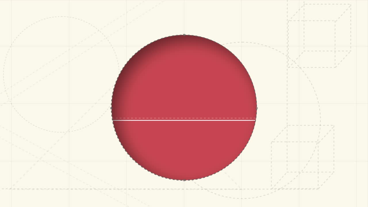 цифровое видео рисования круга с помощью ручки