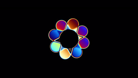 Rotating-psychedelic-colored-flower-animated-floral-loopable-animation-for-circular-shaped-logo-ideas