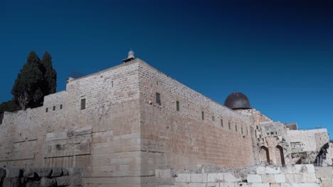 degraus do sul do templo em jerusalém israel