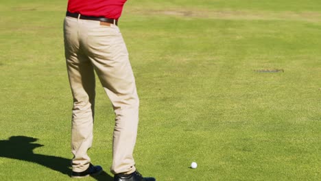 golfer playing golf