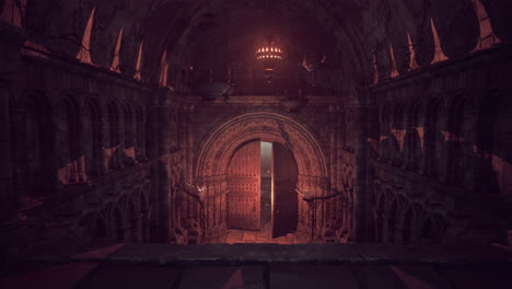 antiguo fondo de la iglesia retro en estilo gótico