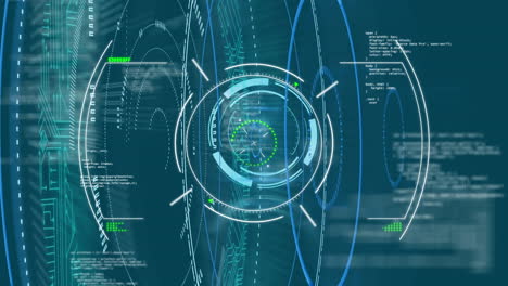 animation of scope scanning and data processing over computer circuit board