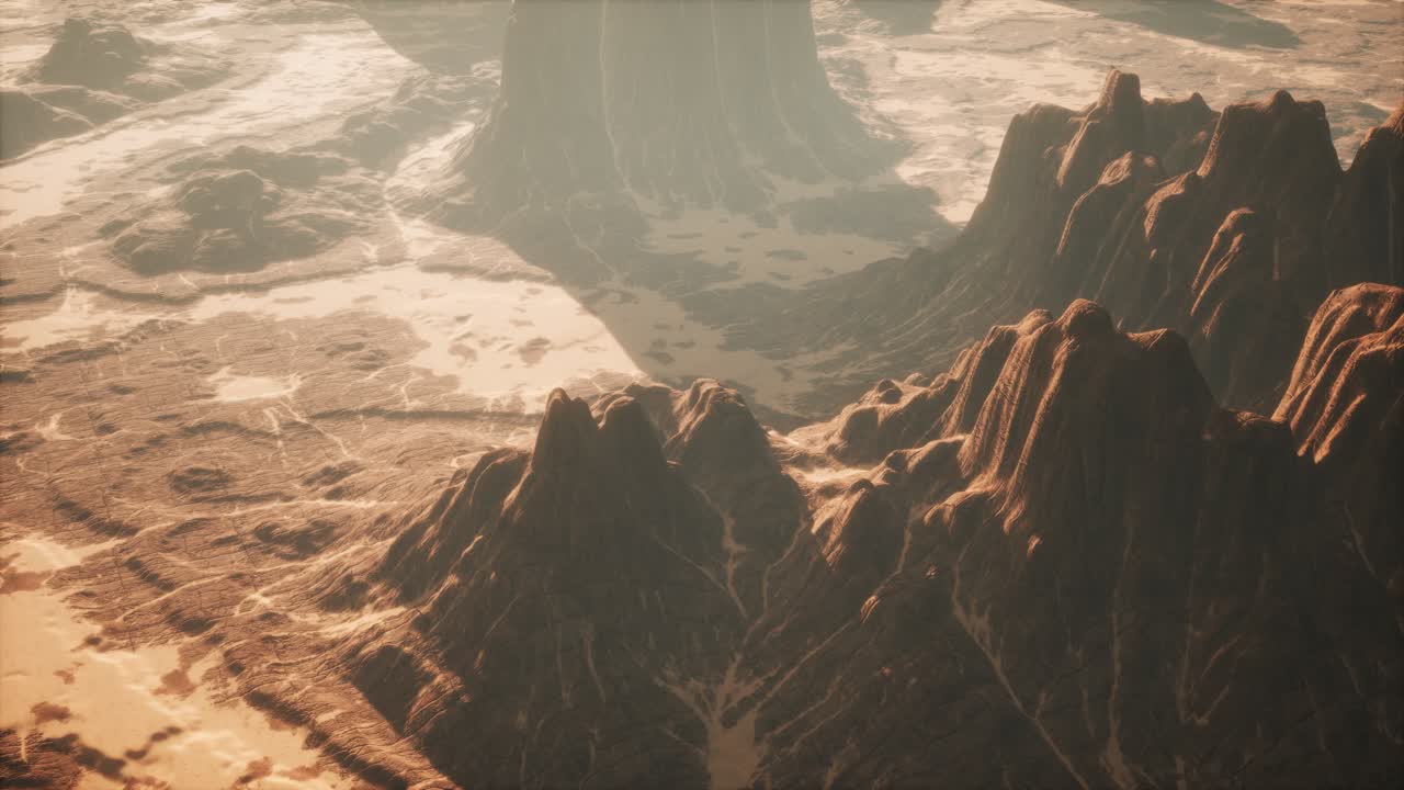 una toma aérea de un dron del cañón de las rocas rojas