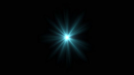 light flare on black background