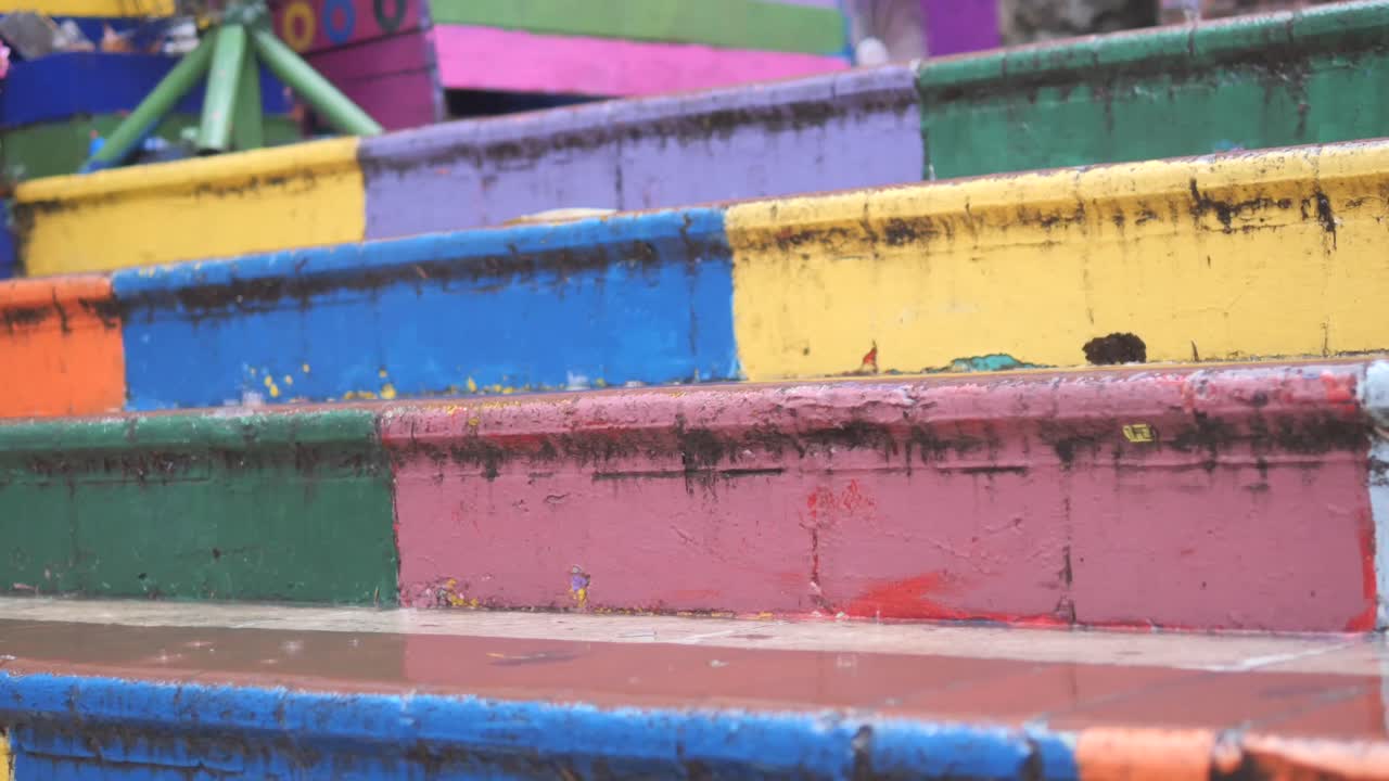 Colorful Painted Steps