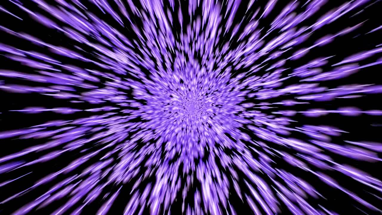 Purple light speed tunnel effect