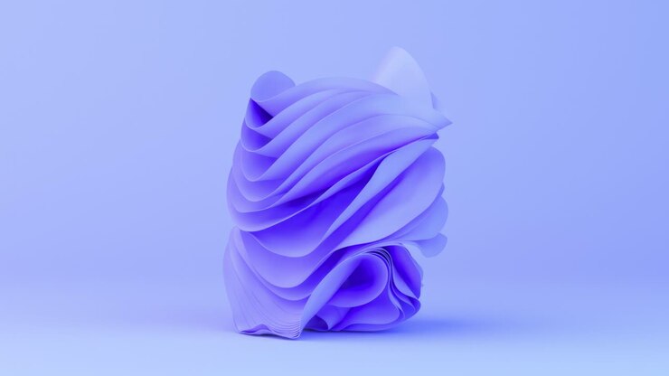 Abstrakt lilla 3D-model