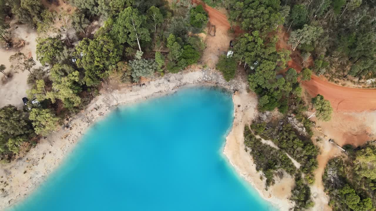 stockton blue lake - ex sitio minero en el oeste de australia