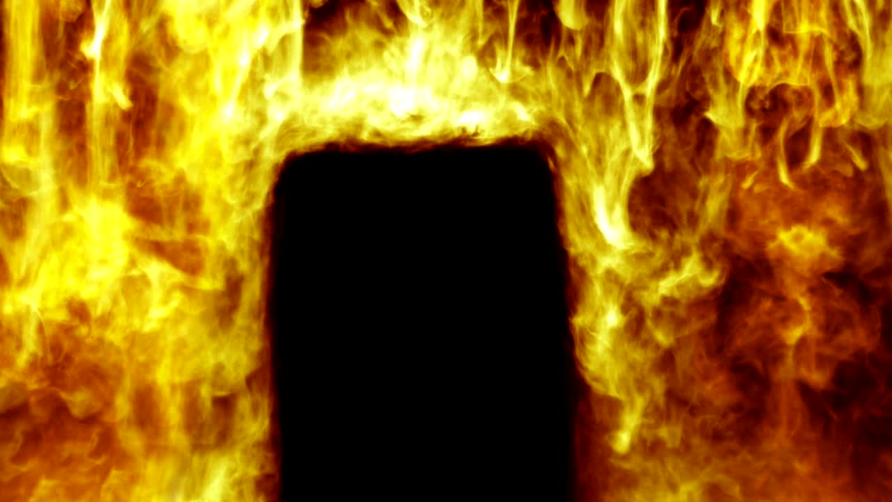 diseño de concepto de fuego en black gackground