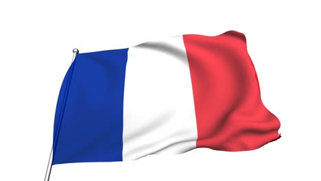 bandera de francia (semi-transparente, en bucle, canal alfa)