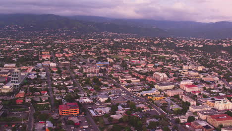 an aerial overview of kingston, jamaica