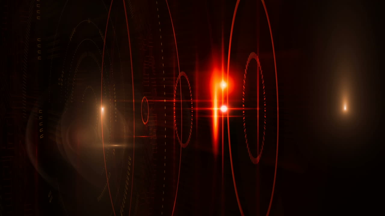 Animation of level up over lights and black background