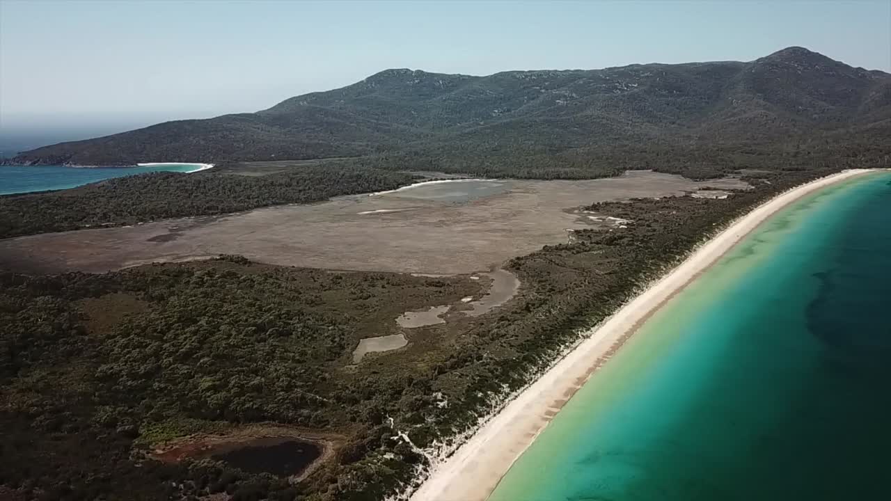 Wineglass bay Drone footage, Tasmania Australia