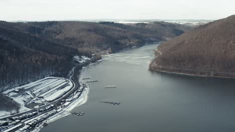 Drone-Aerial-views-of-the-Keller-National-Park-in-Winter