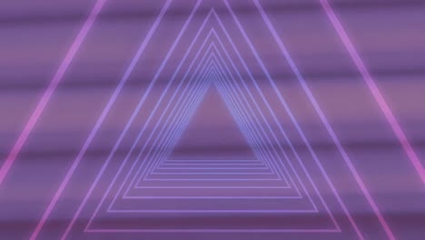 Animación-Del-Túnel-Brillante-De-Neón-Sobre-Fondo-Morado.