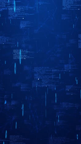 blue binary data software programming code background random parts of program code digital data