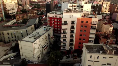 Drone-view-of-Tirana,-Albania,-Balkans,-Europe