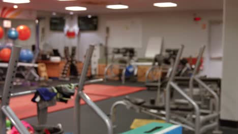 weights room in gym