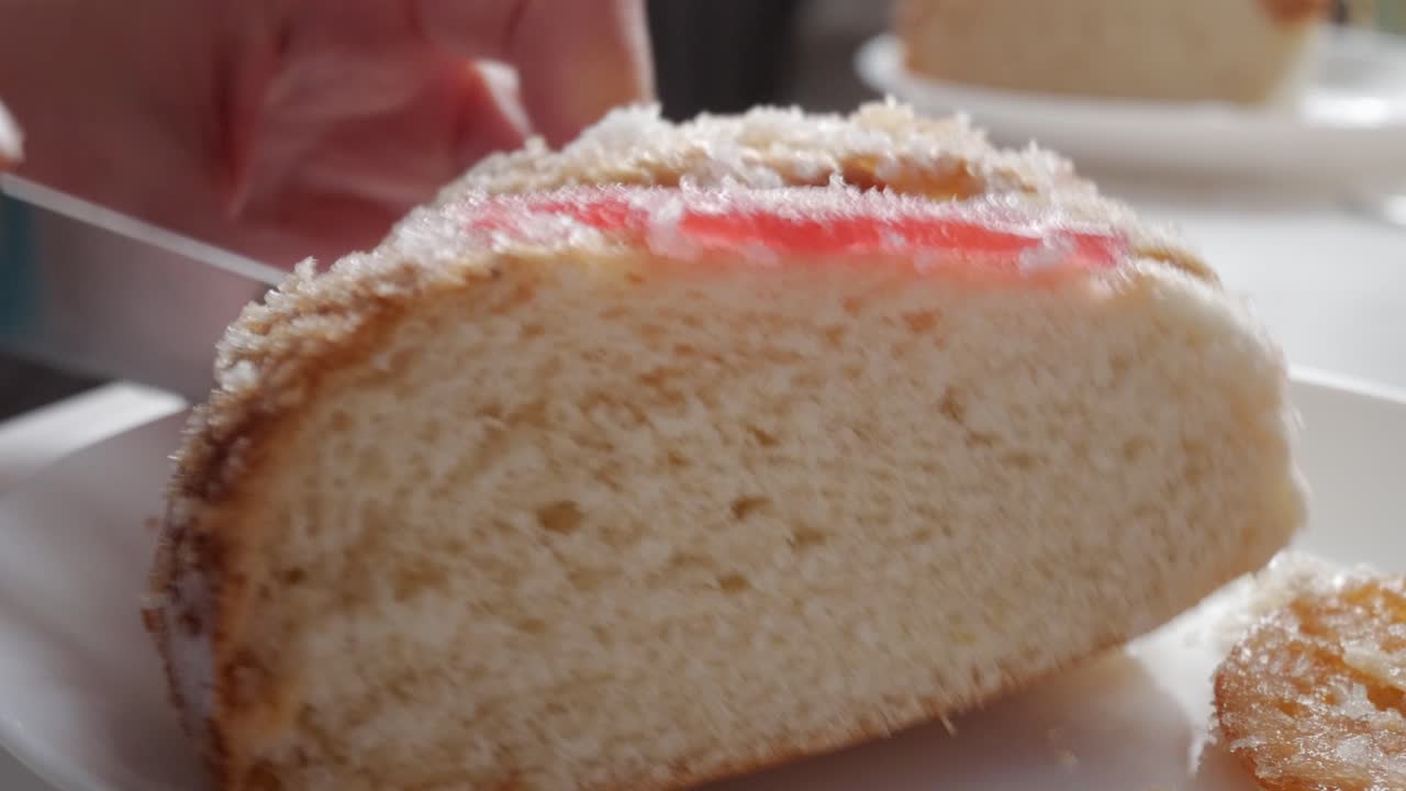 Close-up of Roscon de Reyes for Epiphany celebration