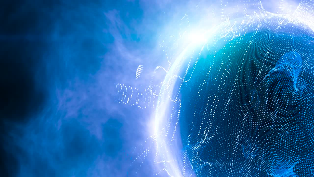 gráficos de movimiento abstractos - virus giratorio (bucle)