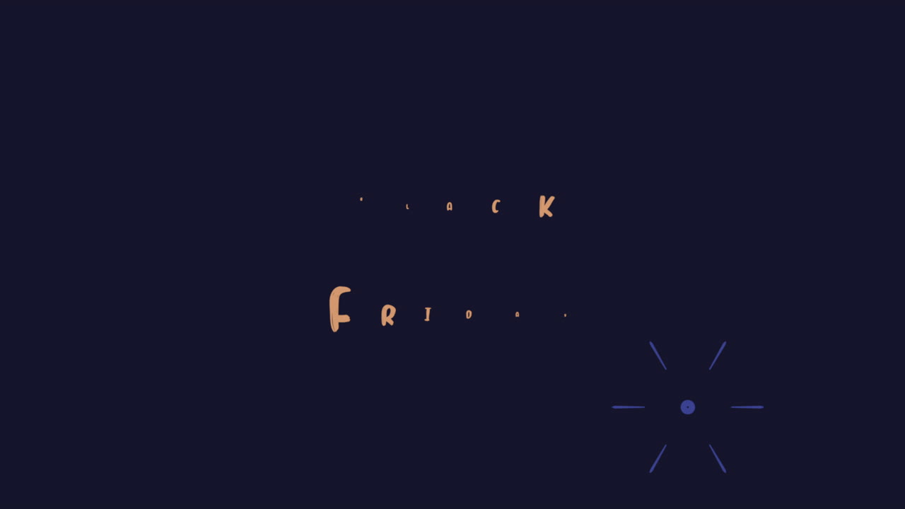 블루 그라데이션에 불꽃놀이와 검은 금요일