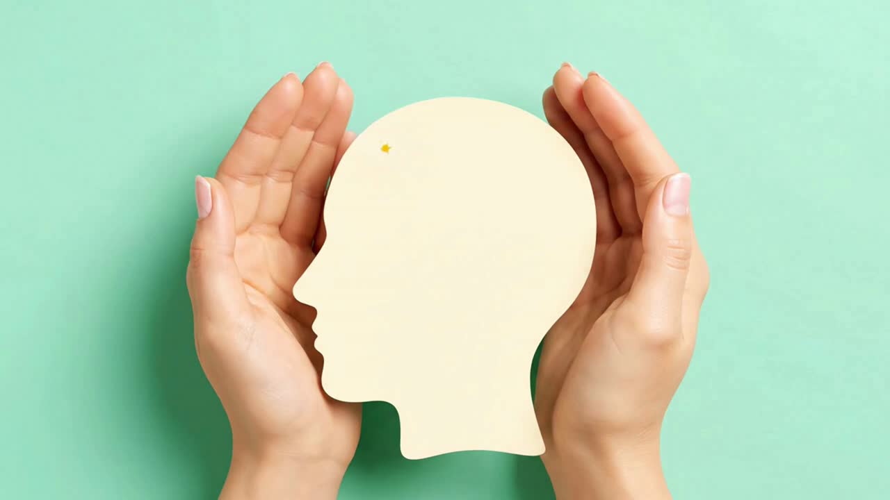 Animation om positiv tænkning, der forbedrer mental sundhed